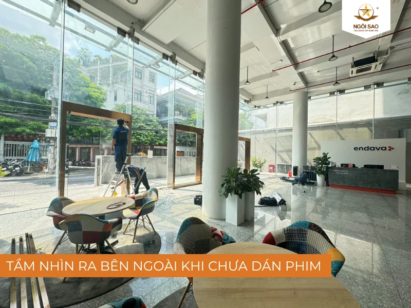 Tầm nhìn khi chưa dán phim