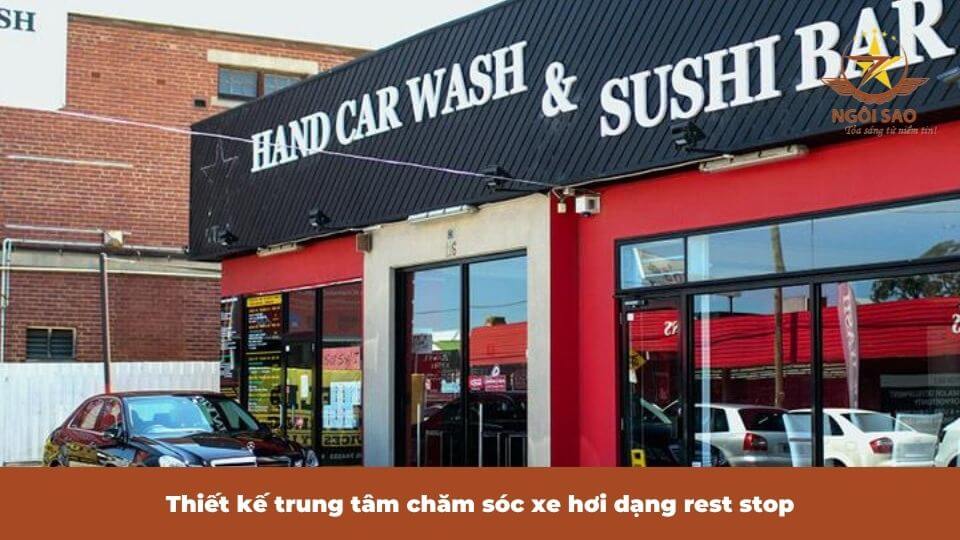 Thiết kế trung tâm chăm sóc xe hơi