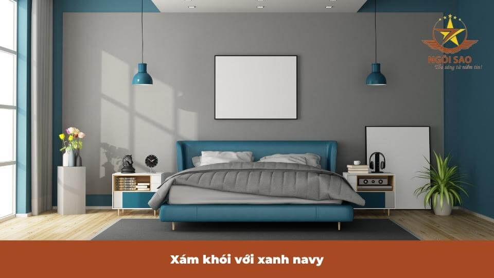 sơn màu xám kết hợp với màu gì