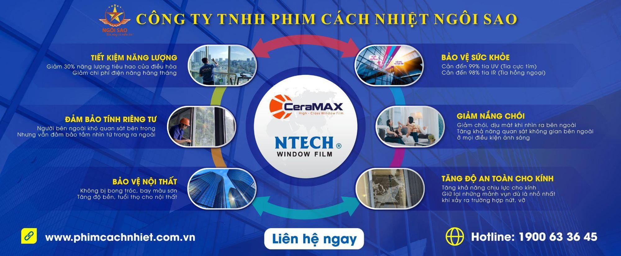 Phim cách nhiệt Ngôi Sao - Công ty phim cách nhiệt hàng đầu Việt Nam