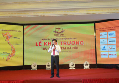 TGĐ phát biểu tại Lễ khai trương trụ sở Phim cách nhiệt Ngôi Sao tại Hà Nội
