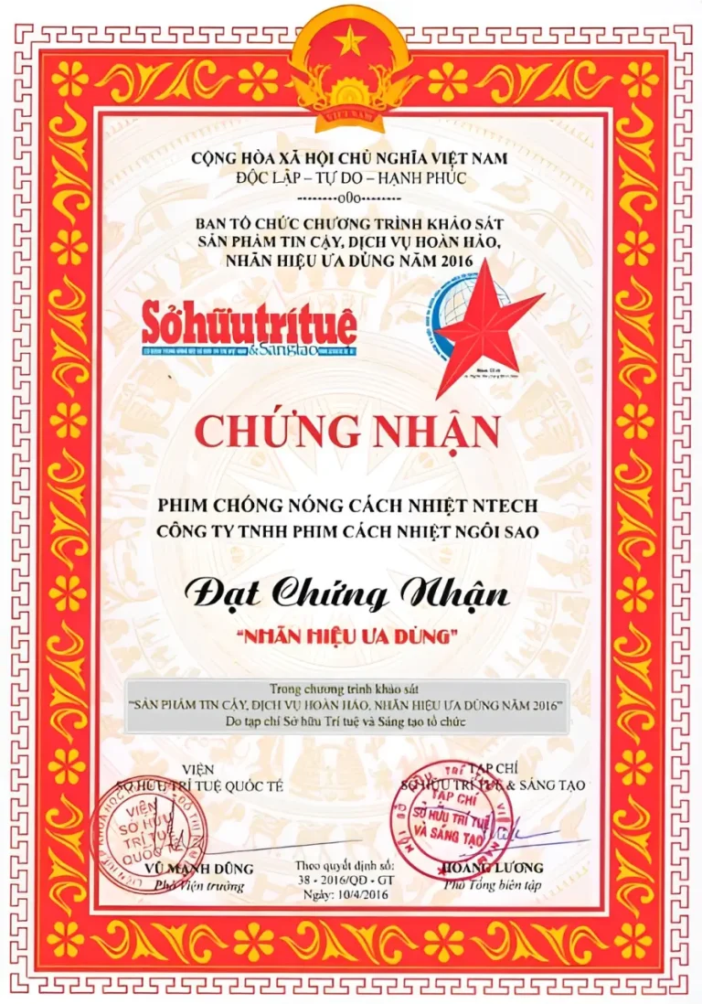 Chứng nhận Nhãn hiệu ưa dùng