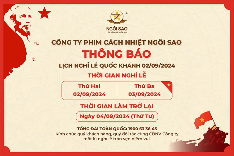 Thông báo nghỉ lễ ngày 2/9