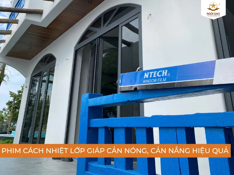 Phim cách nhiệt là giải pháp che nắng cho công trình kiến trúc nhiều kính