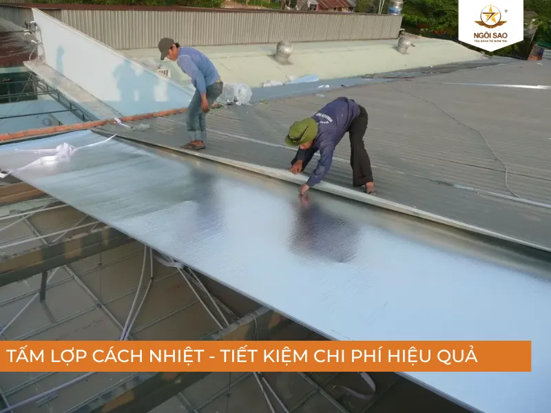 Sử dụng tấm lợp cách nhiệt để chống nóng cho mái tôn nhà