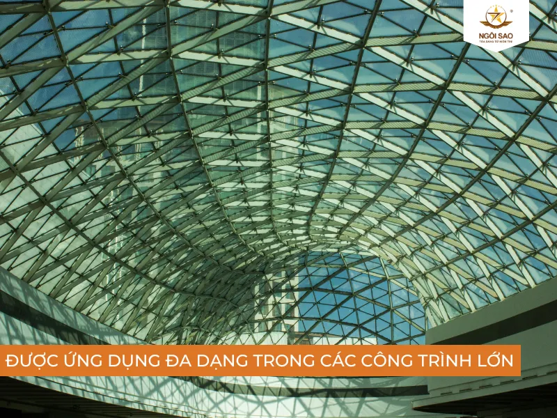 Kính cường lực được ứng dụng trong các công trình sang trọng và đảm bảo an toàn tuyệt đối