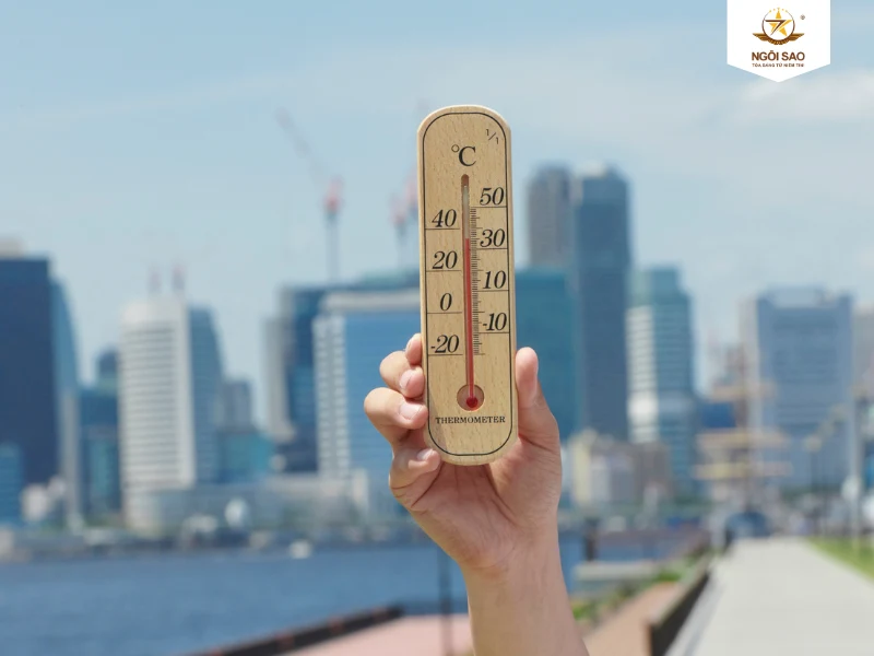 Chênh lệch nhiệt độ trong nhà và ngoài trời bao nhiêu là tốt?
