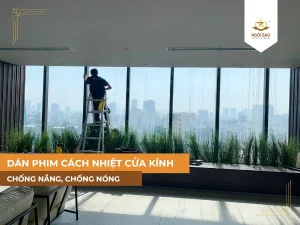 Dán phim cách nhiệt cửa kính chống nắng