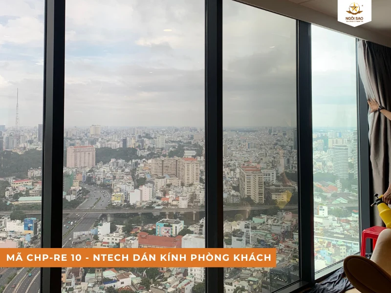 Dán phim cách nhiệt phòng khách NTECH mã CHP-RE 10