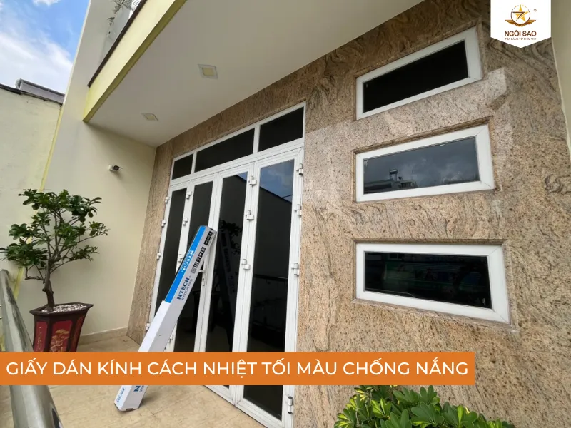 Giấy dán kính cách nhiệt tối màu cao cấp cho mọi không gian kính