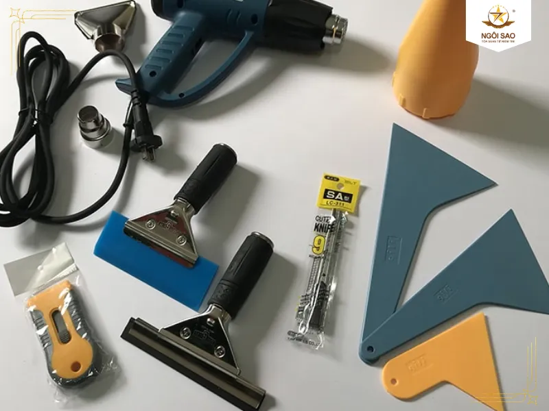 Danh mục dụng cụ thi công dán phim chuyên dụng | Hướng dẫn dán phim cách nhiệt ô tô chuẩn kỹ thuật chi tiết từ chuyên gia 