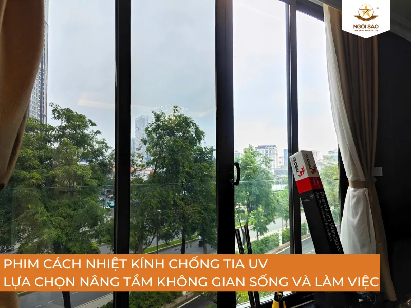 giải pháp cho kính chống tia UV là dán phim cách nhiệt