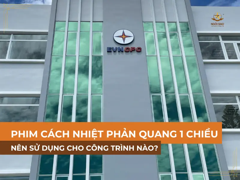 Dán phim cách nhiệt phản quang 1 chiều