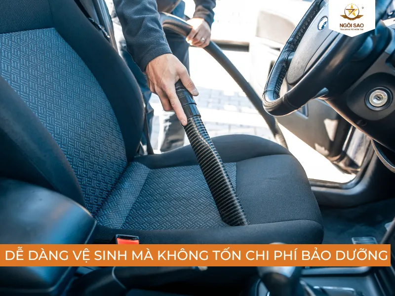 Bọc da nội thất ô tô dễ dàng vệ sinh mà không tốn nhiều chi phí