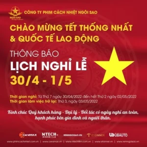 Ngôi Sao thông báo lịch nghỉ lễ 20/4-1/5 năm 2022