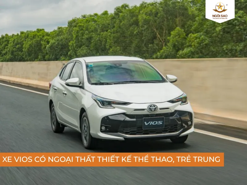 Ngoại thất - Thiết kế thể thao, trẻ trung của xe Vios
