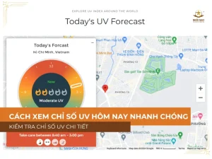 Cách xem chỉ số tia UV hôm nay