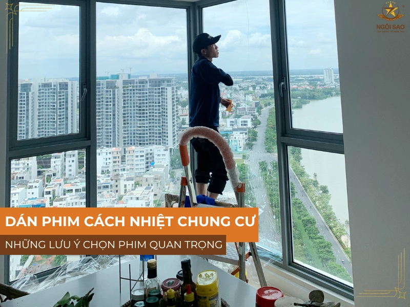 Dán phim cách nhiệt chung cư