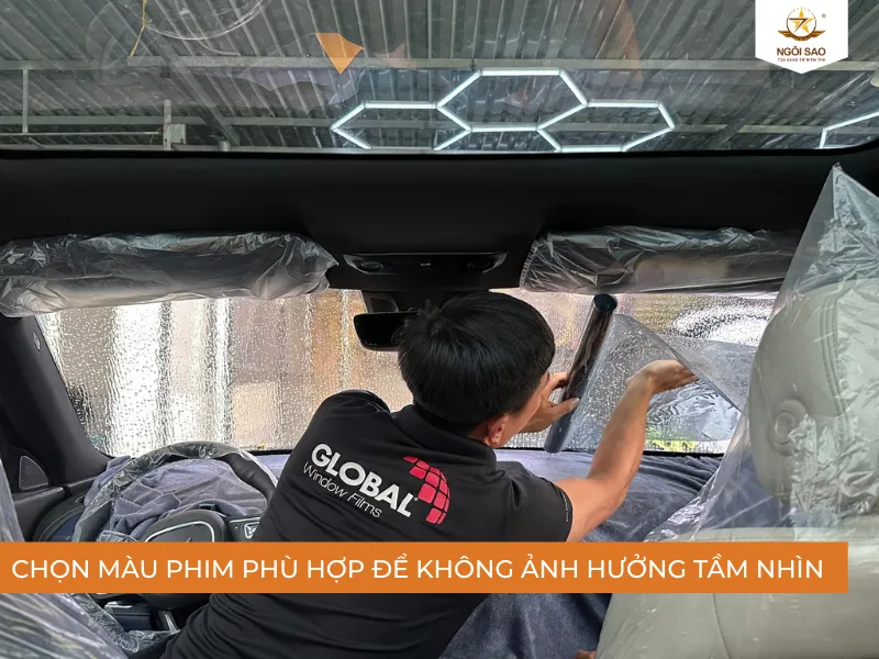 Chọn màu phim cách nhiệt đổi màu sao cho phù hợp với từng vị trí kính xe