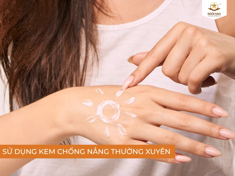 Dùng kem chống nắng