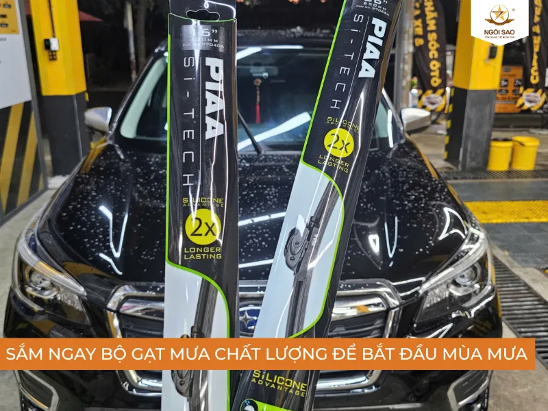 Cách bảo vệ ô tô mùa mưa bão - gạt mưa