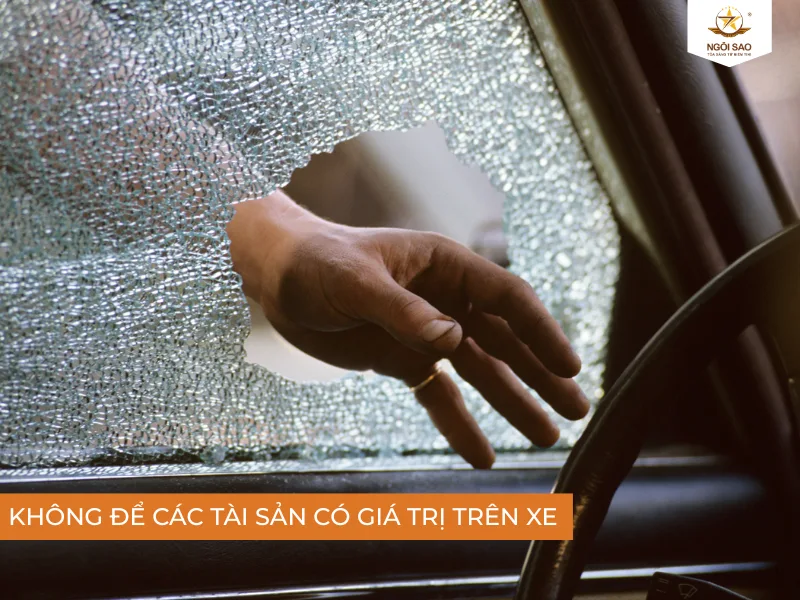 Không để đồ giá trị trên xe