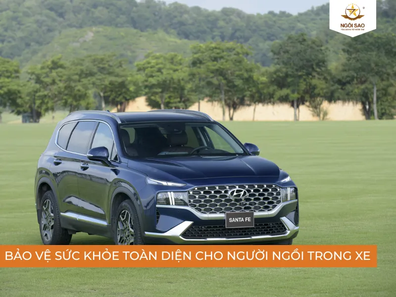 Dán phim cách nhiệt cho xe Hyundai Santa Fe giúp cản triệt để các dòng tia có hại
