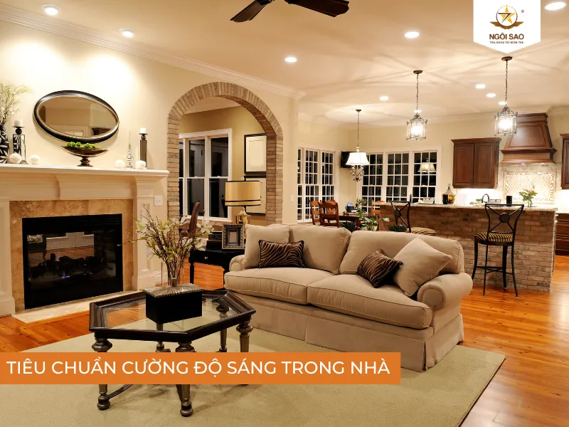 Tiêu chuẩn cường độ sáng trong không gian sống