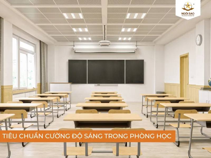 Tiêu chuẩn cường độ sáng trong phòng học