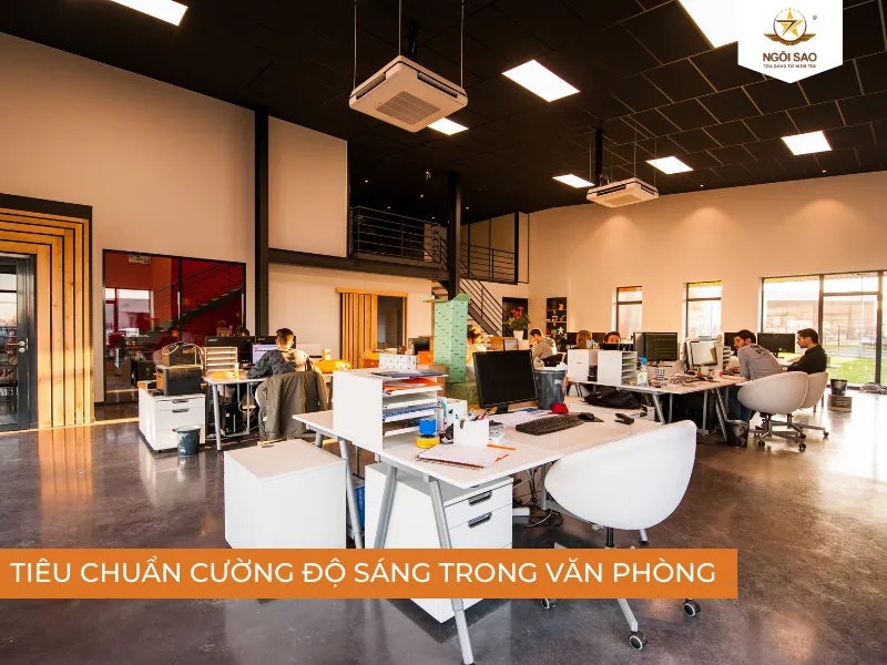 Tiêu chuẩn cường độ sáng trong không gian làm việc