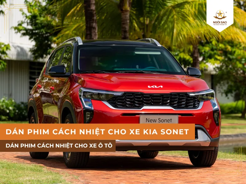 Dán phim cách nhiệt cho xe Kia Sonet