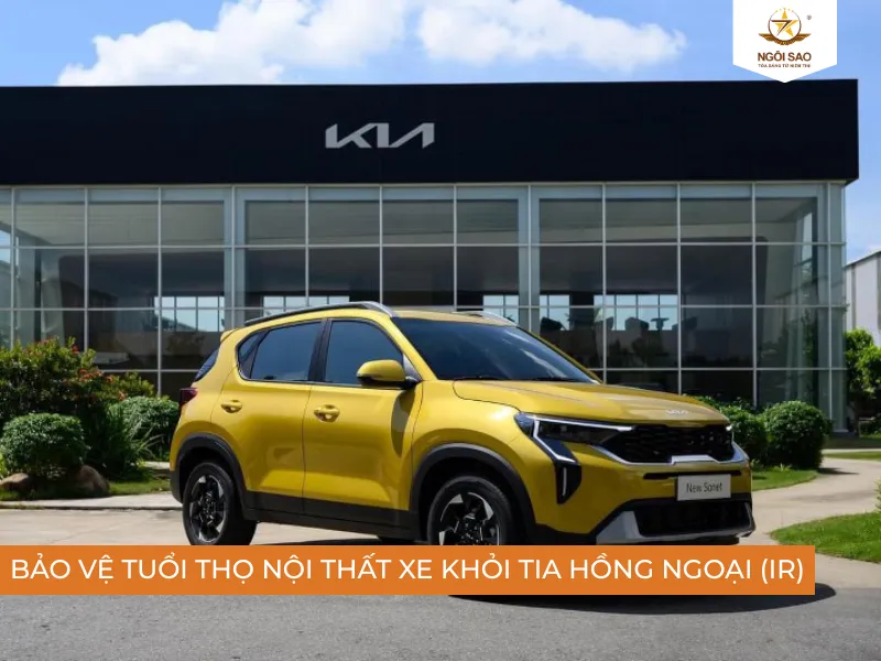 Phim cách nhiệt bảo vệ nội thất xe Kia Sonet không bị bạc màu