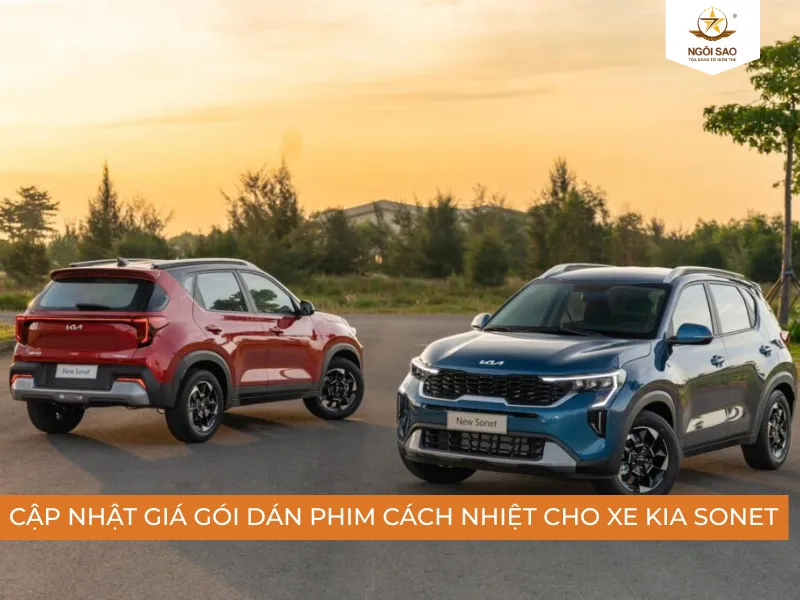 Cập nhật giá gói dán phim cách nhiệt cho xe Kia Sonet