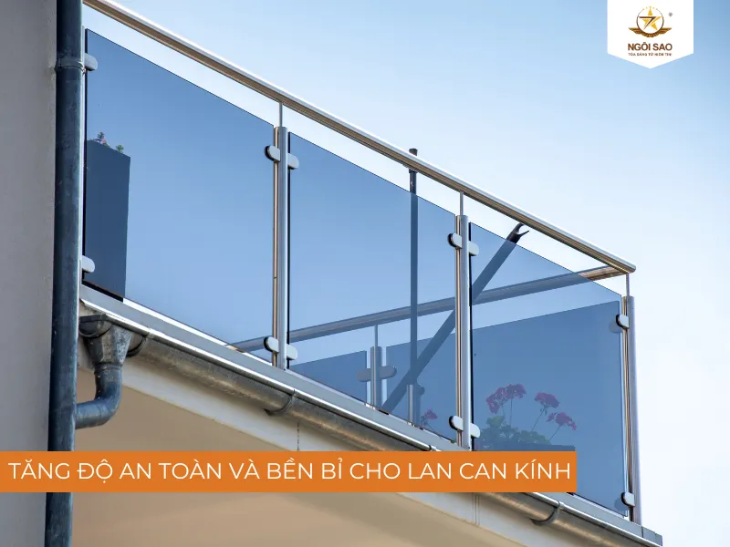 Thi công kính sơn màu chịu nhiệt cho lan can kính