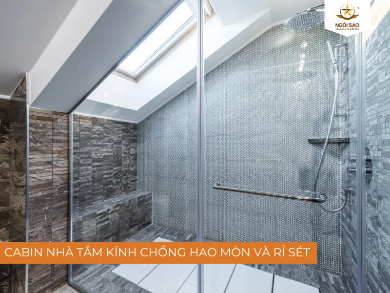 Cabin nhà tắm kính sang trọng và an toàn bền bỉ hơn kính sơn màu cách nhiệt