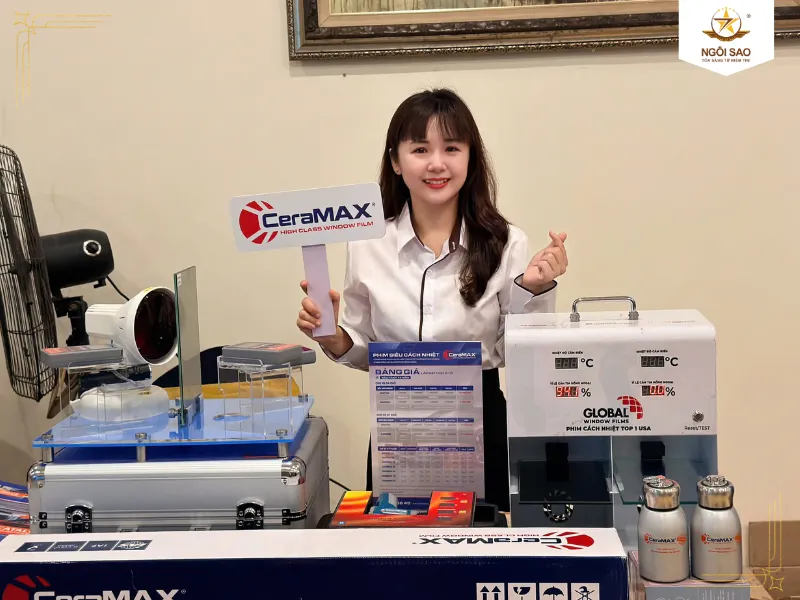Sử dụng máy đo thông số kỹ thuật chuyên dụng | Cách phân biệt phim cách nhiệt chính hãng chuẩn 100% 