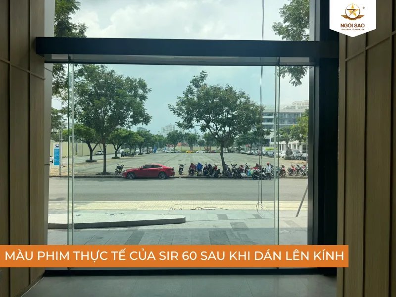 Màu phim thực tế sau khi dán 