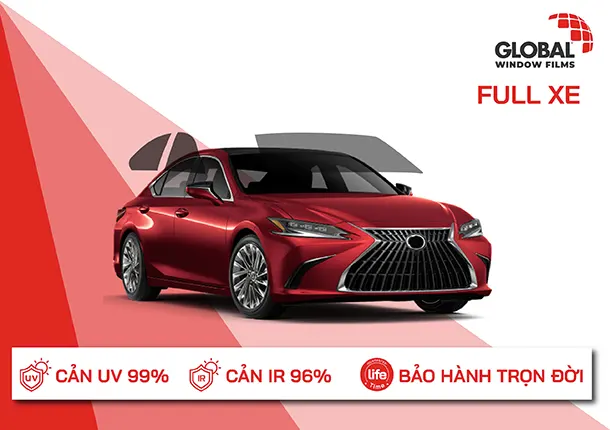 Dán phim cách nhiệt ô tô Global chính hãng