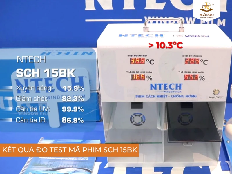 Thông số mã phim cách nhiệt SCH 15BK