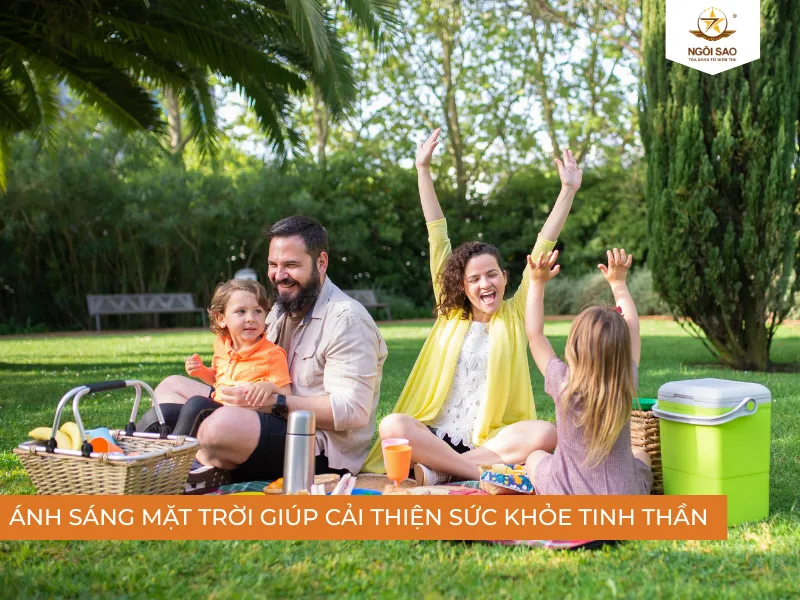 Ánh nắng mặt trời giúp cải thiện sức khỏe tinh thần con người 