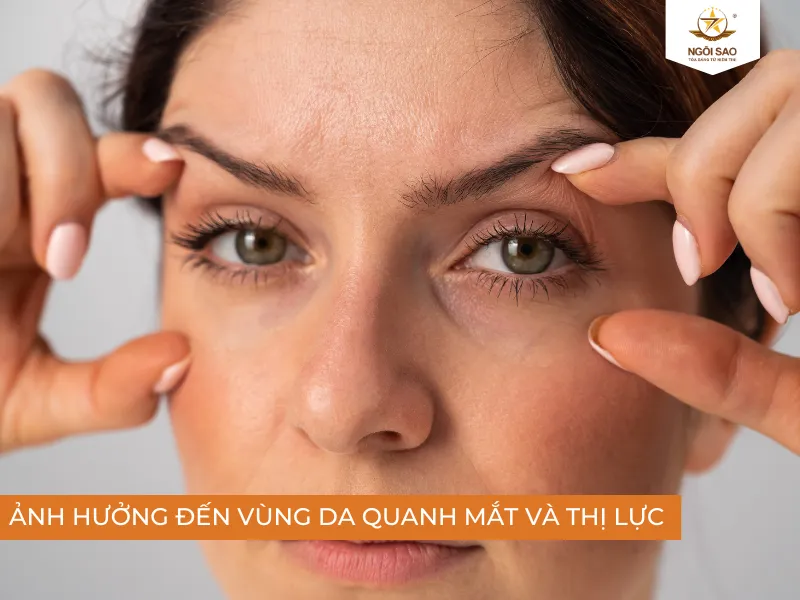 Tia UV gây ảnh hưởng đến vùng da quanh mắt và thị lực