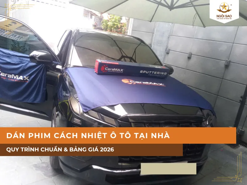 Bảng giá dịch vụ dán phim cách nhiệt ô tô tại nhà mới nhất