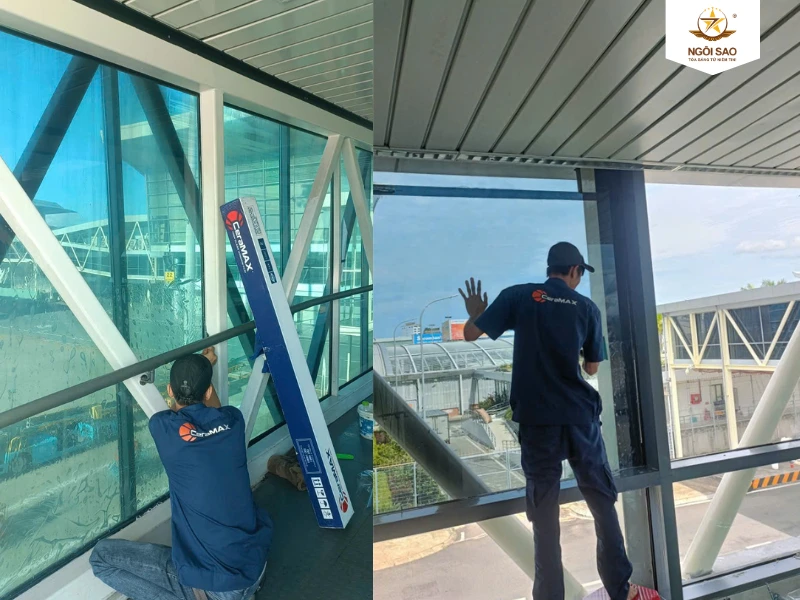 Dán phim cách nhiệt tại sân bay