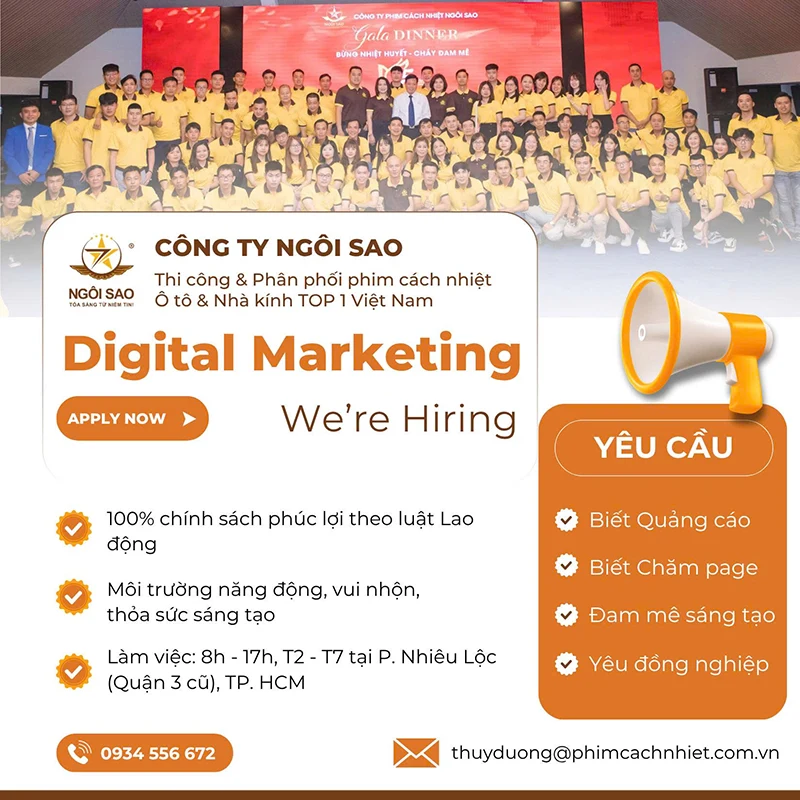 Tuyển dụng vị trí Digital Marketing