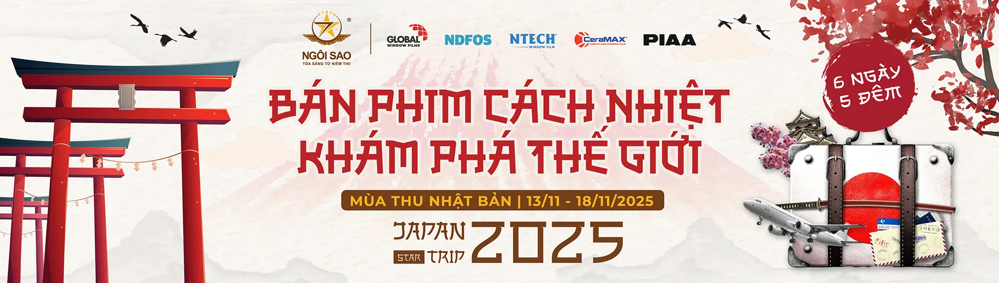 Chương trình du lịch Nhật Bản - Bán phim cách nhiệt khám phá thế giới