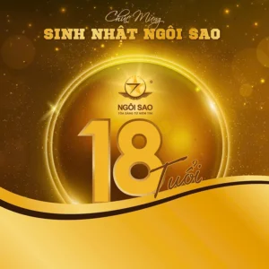 Chúc mừng kỷ niệm 18 năm thành lập công ty phim cách nhiệt Ngôi Sao