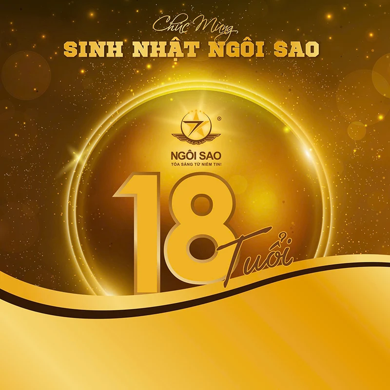 Chúc mừng kỷ niệm 18 năm thành lập công ty phim cách nhiệt Ngôi Sao