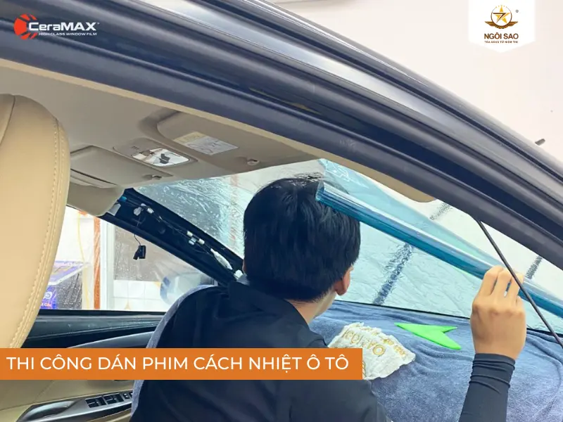 Thi công dán phim cách nhiệt