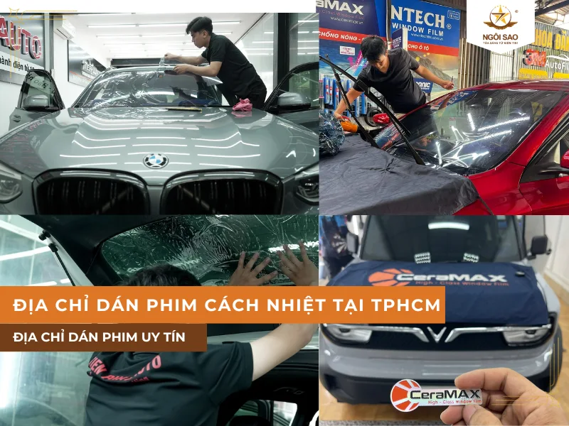 Địa chỉ dán phim cách nhiệt ô tô tại TPHCM uy tín