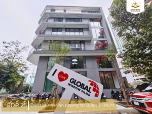 Dự án dán phim cách nhiệt tòa nhà văn phòng tại Quận 2